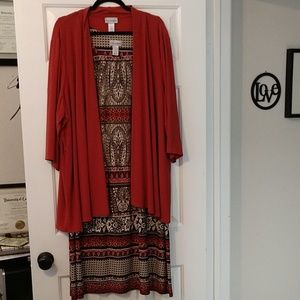 Dress and matching jacket